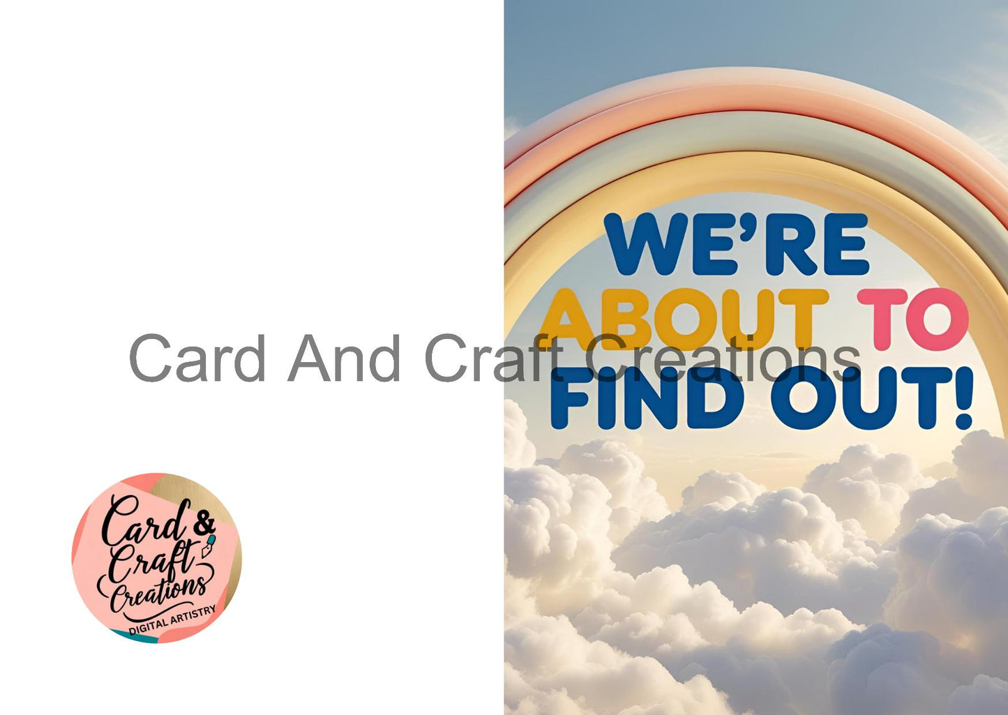 Guess What? – Gender Reveal Card with Joy
