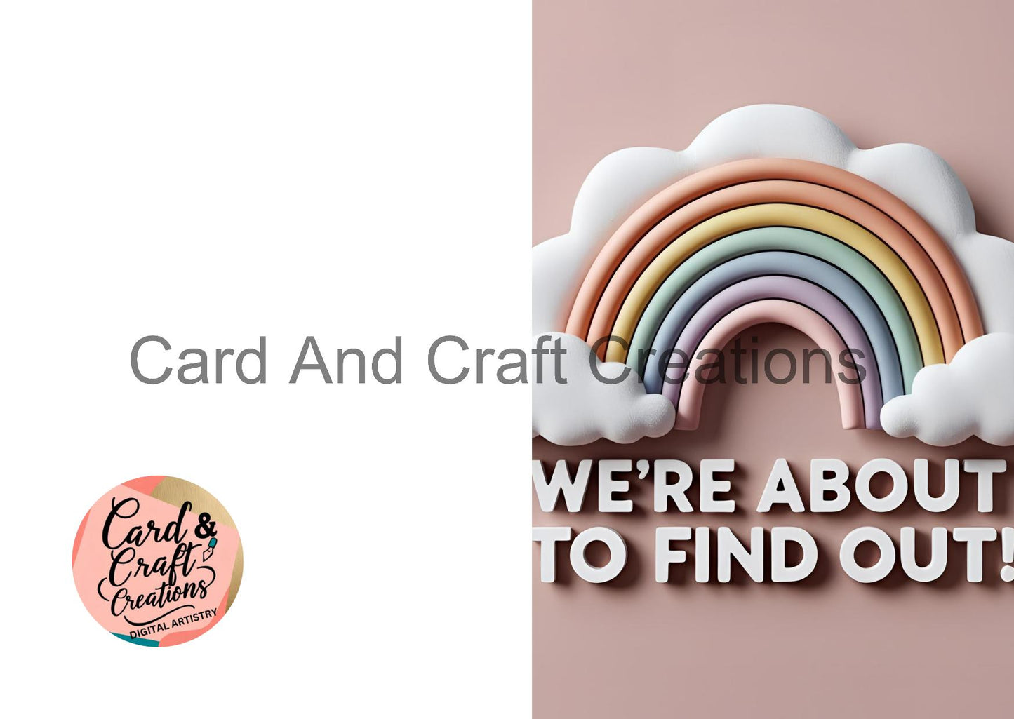 Tied with Love – Pink or Blue Card