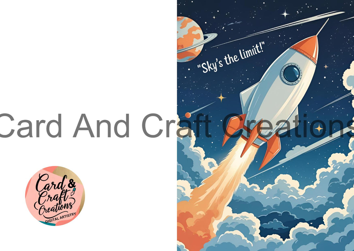 Sky’s the Limit Rocket Card