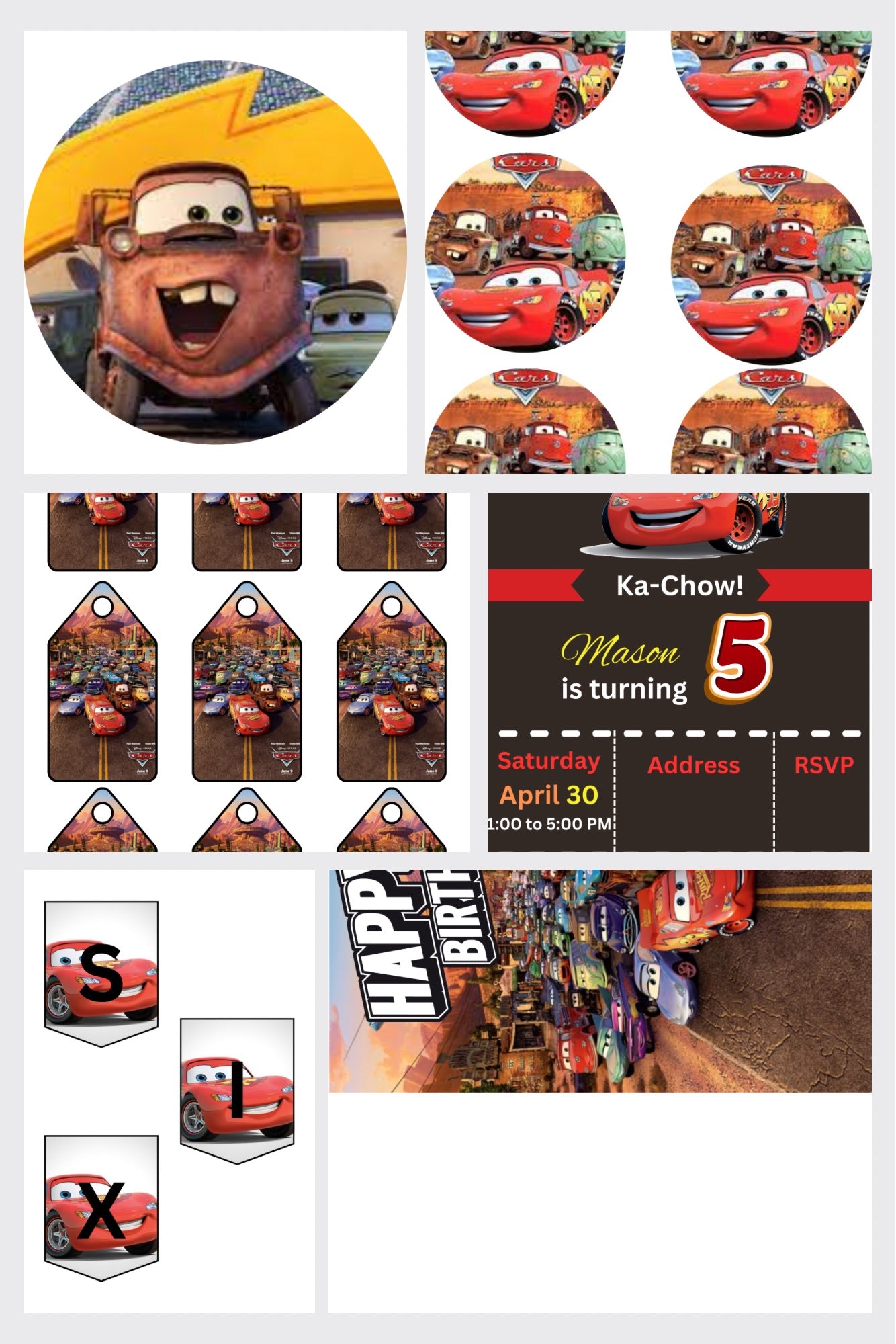 Cars Theme Party Bundle