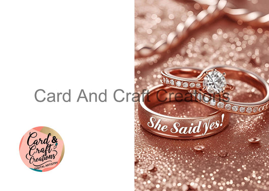 She Said Yes – Rose Gold Rings