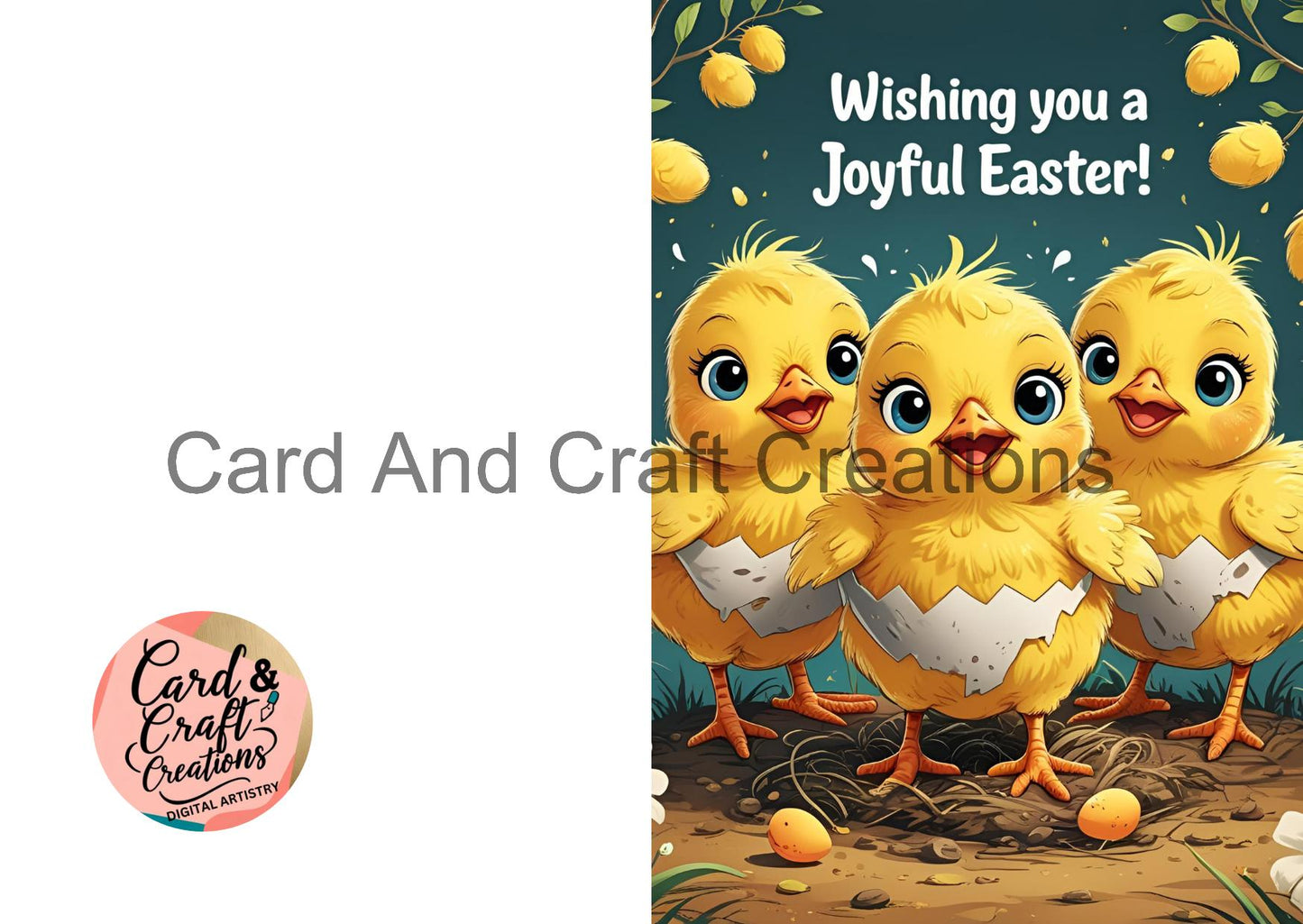 Easter Joy – Nest of Chicks Card