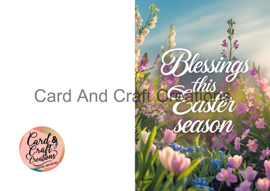 Sunrise Blessings – Floral Easter Card