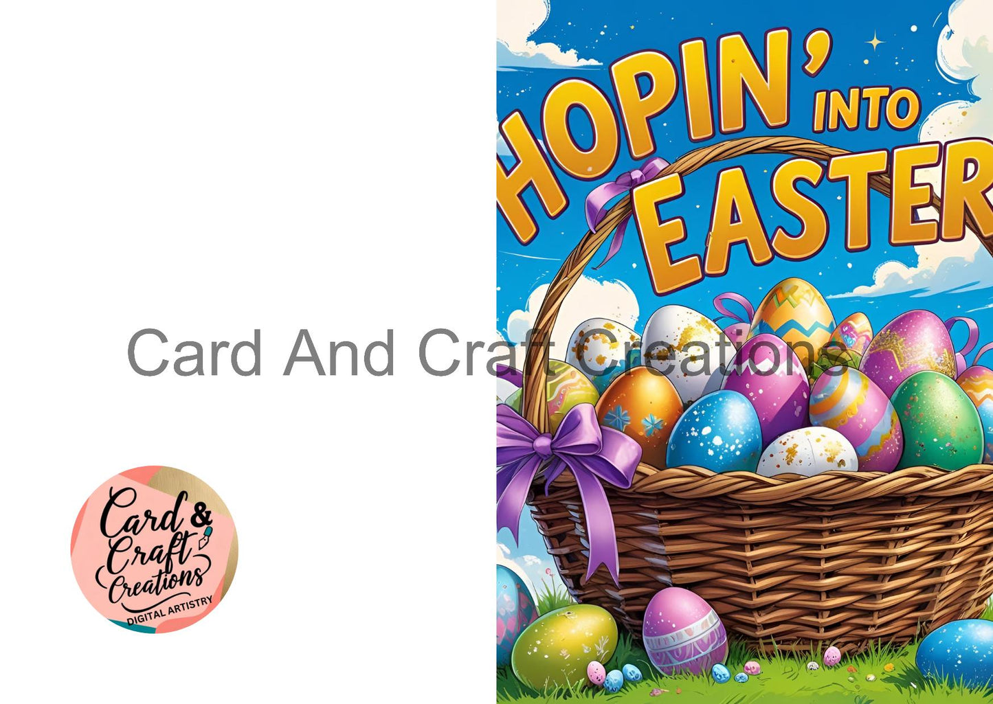 Hoppin’ Into Easter – Basket of Joy Card