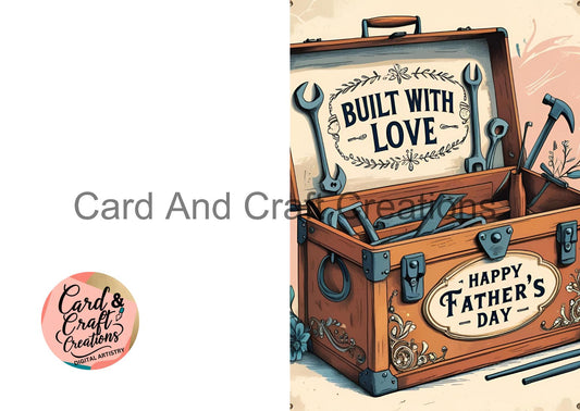 Built With Love – Vintage Toolbox (Floral Style)