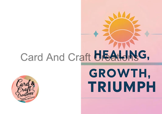 Healing, Growth, Triumph - Pink Sunrise