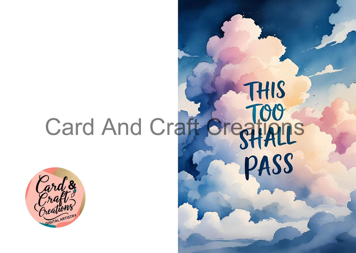 This Too Shall Pass - Sobriety Greeting Card