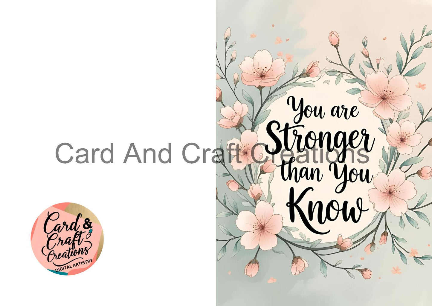 You Are Stronger Than You Know – Pastel Blossoms