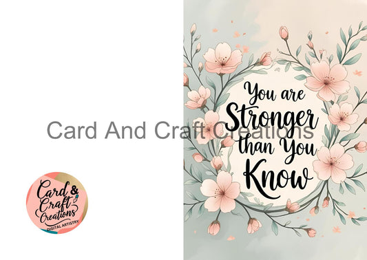 You Are Stronger Than You Know – Pastel Blossoms