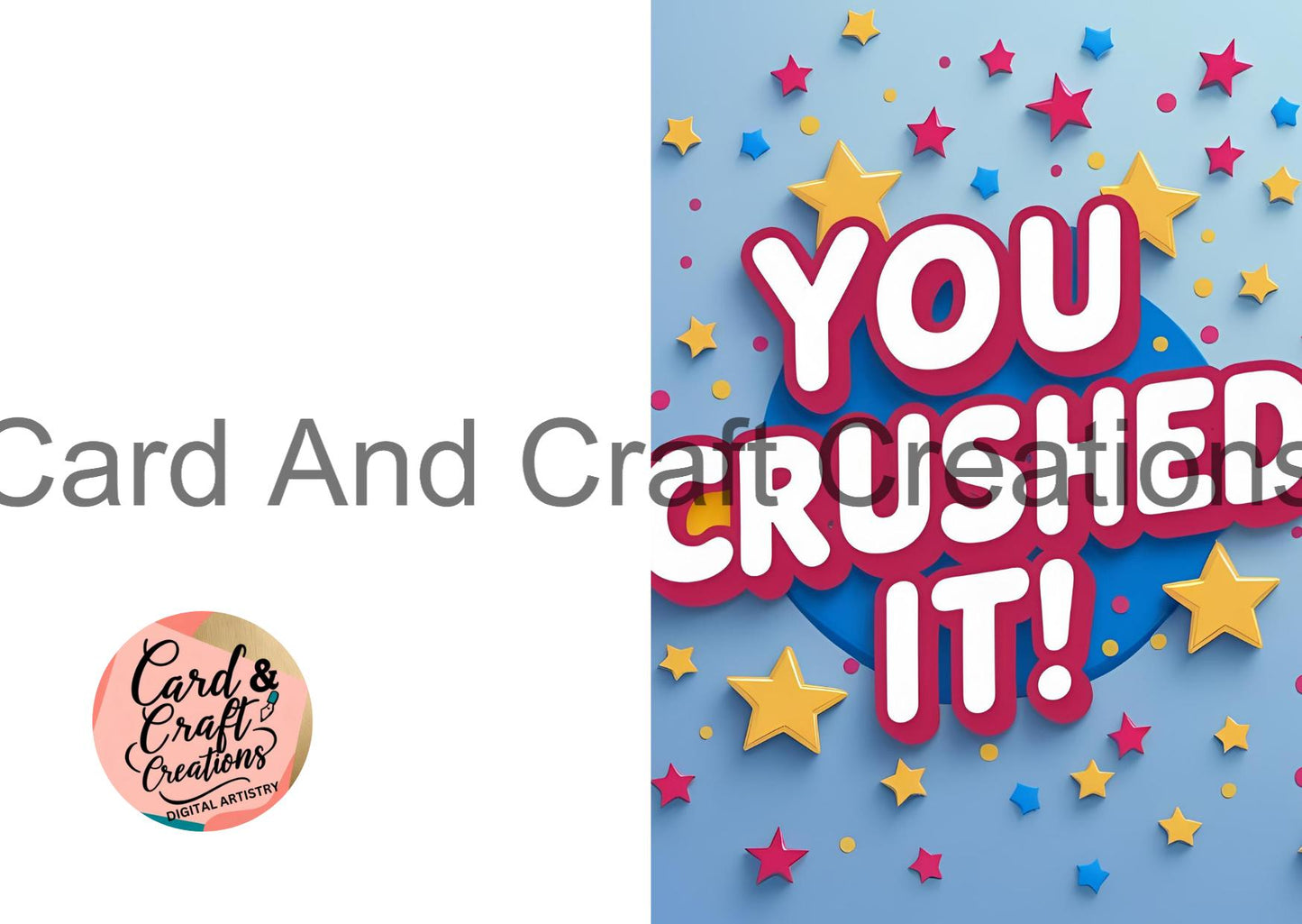 You Crushed It - 3D Text