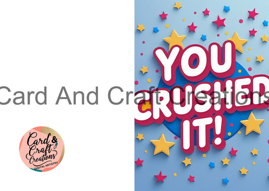 You Crushed It - 3D Text