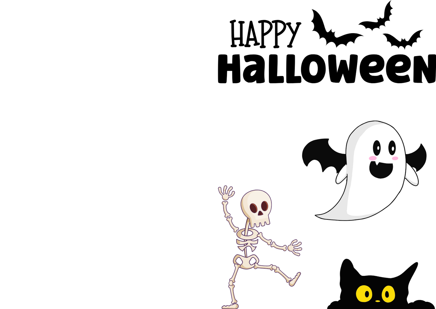 Halloween – Cute Ghosts & Bats