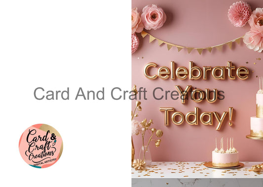 Celebrate You Today! Birthday Card