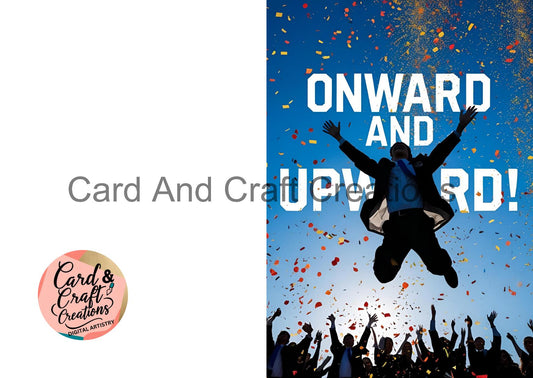 Onward and Upward – Sky Celebration Card