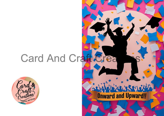 Onward and Upward – Silhouette Celebration Card