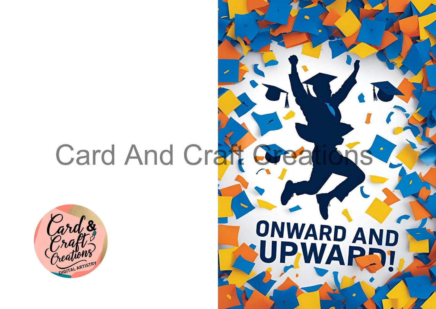 Onward and Upward – Confetti Burst Card