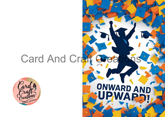 Onward and Upward – Confetti Burst Card