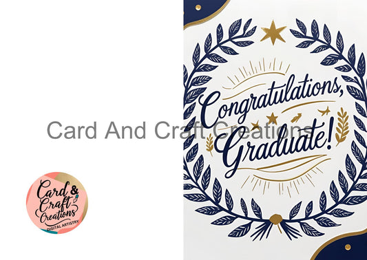 Congratulations, Graduate – Laurel Wreath Card