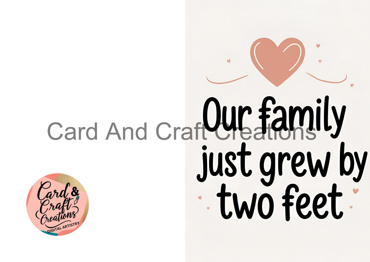 Two Little Feet – Family Growth Card