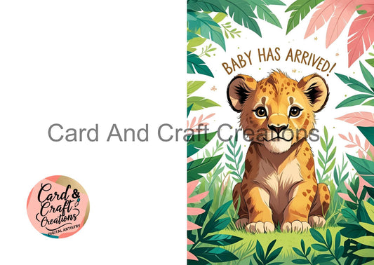 Baby Has Arrived – Jungle Safari Card