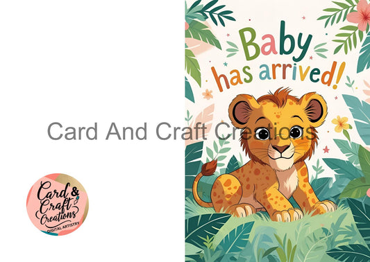 Wild Welcome – Baby Has Arrived Card