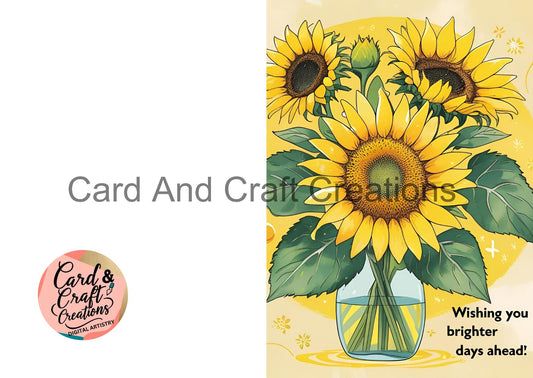 Sunny Sunflowers Vase