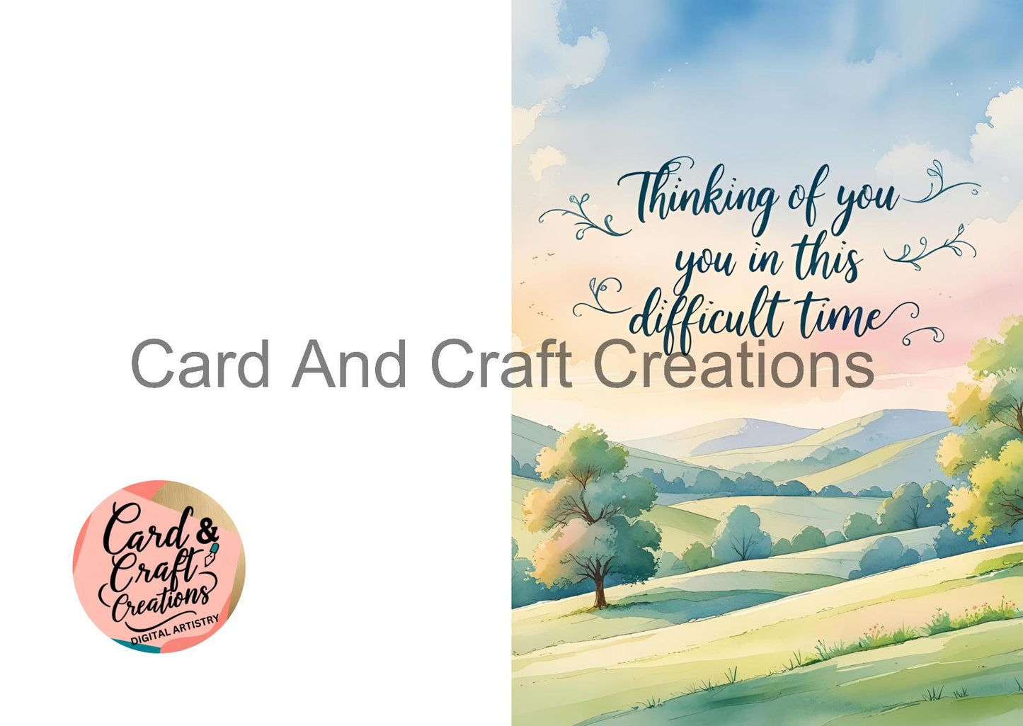 Comfort in Difficult Times Sympathy Card