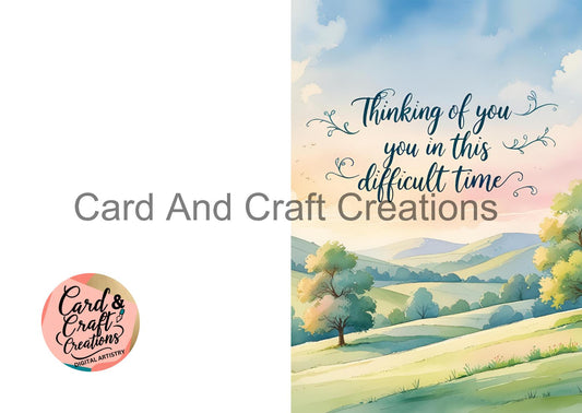 Comfort in Difficult Times Sympathy Card