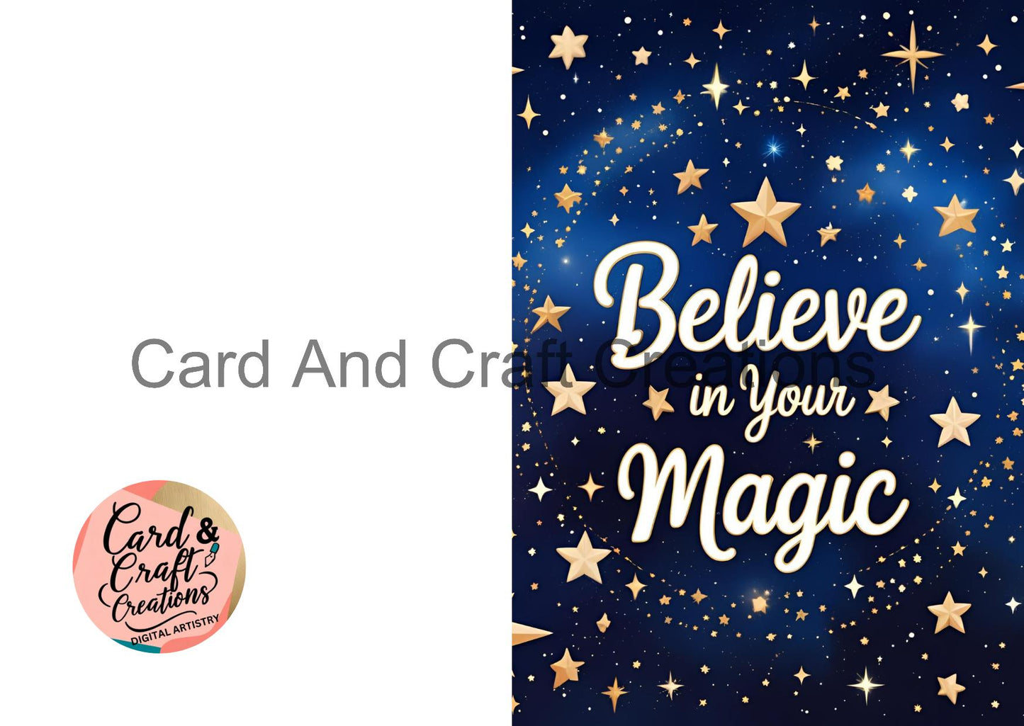Believe in Your Magic Starry Night Digital Card