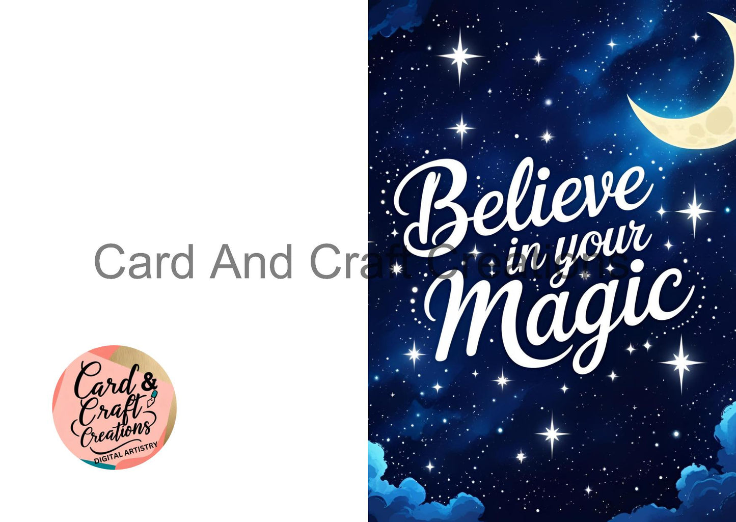 Believe in Your Magic Moonlight Digital Card