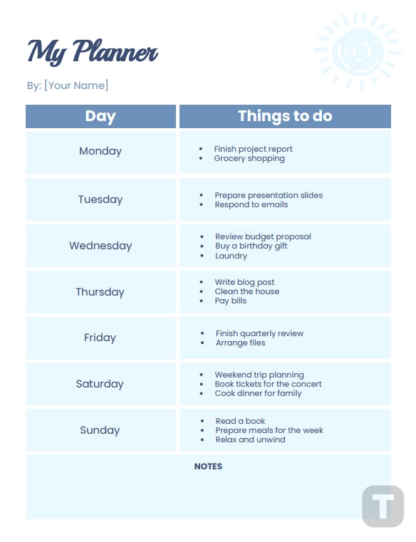 Weekly Planner 2