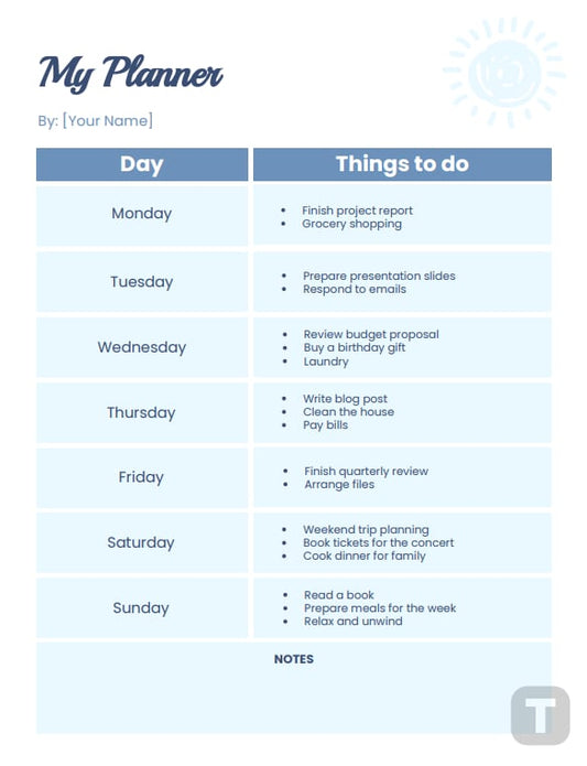 Weekly Planner 2