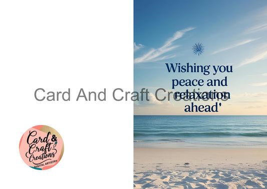 Peaceful Shores Farewell Card