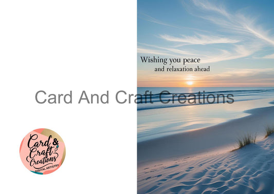 Sunset Serenity Farewell Card