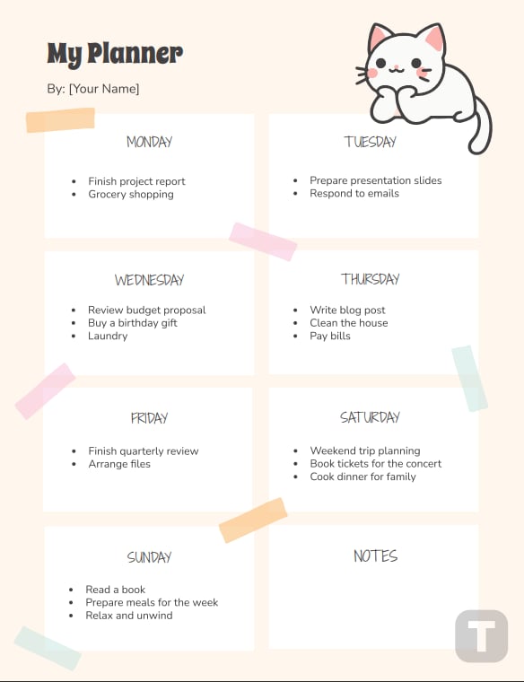 Weekly Planner 3