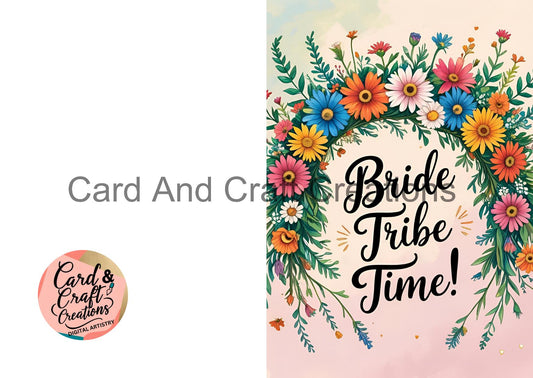 Bride Tribe Time – Bright Blooms Card