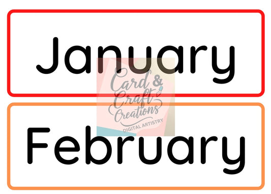 Months of the Year