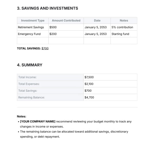 Family Budget Tracker