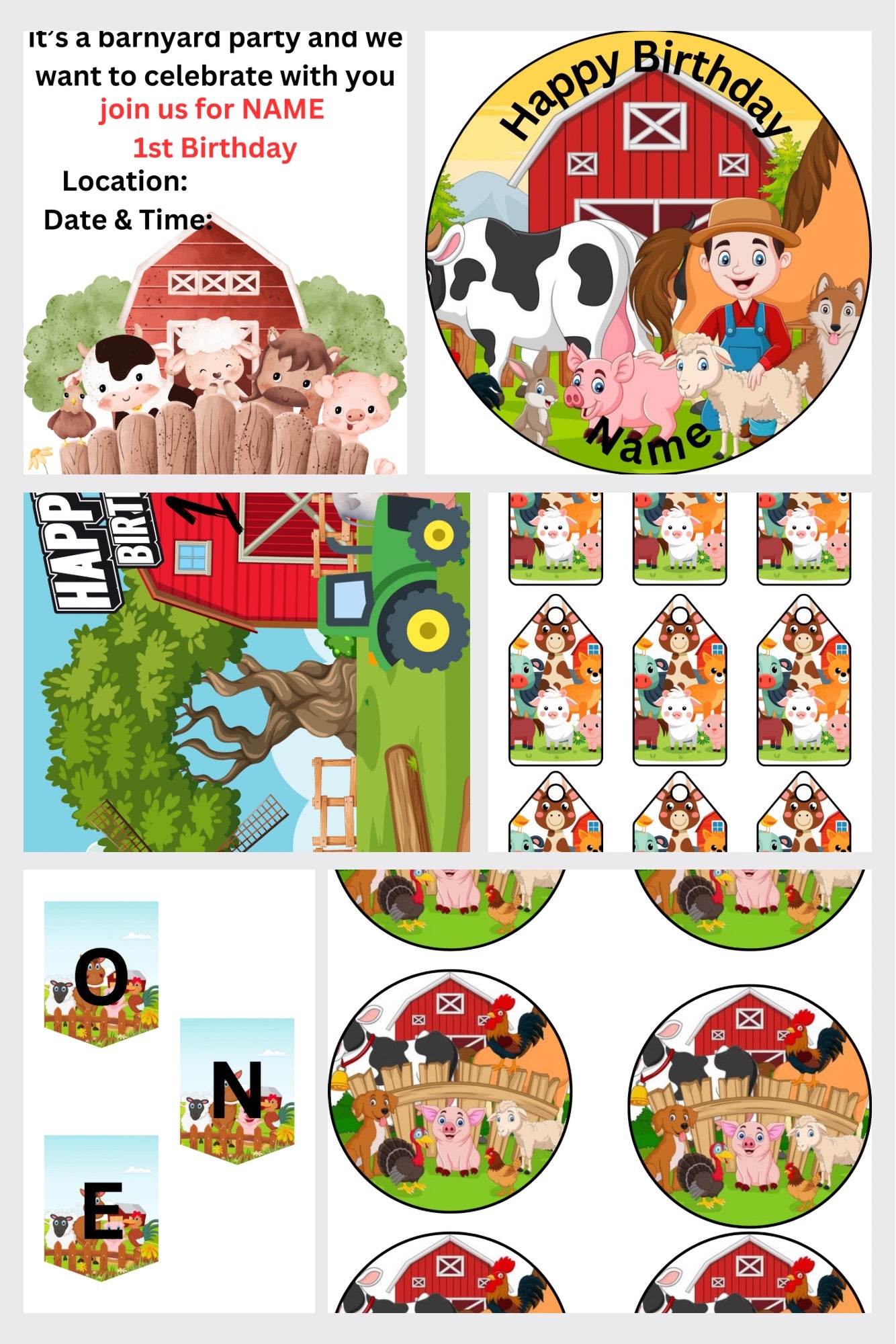 Farm Theme Party Bundle