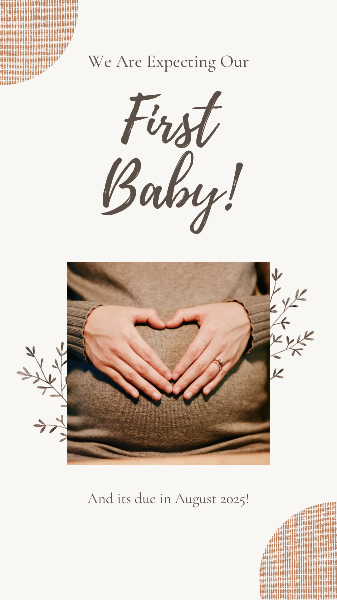 Pregnancy Announcement 1