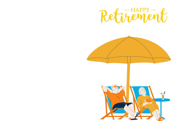 Retirement Couple on Deckchair