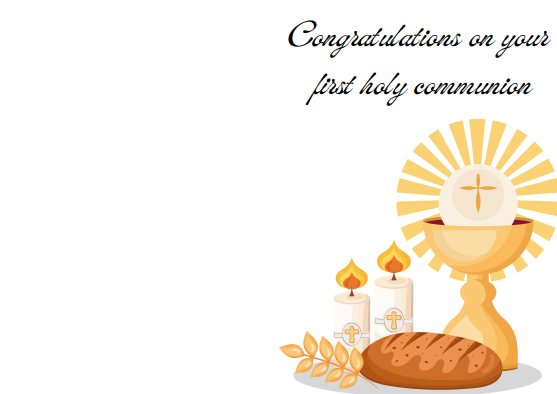 Holy Communion – Gold Chalice Design