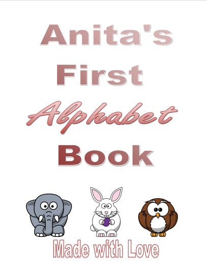 Personalized First Alphabet Learning Book